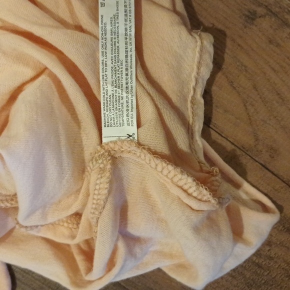 Out From Under Urban Outfitters Light Pink Loose Fit Collared Extreme Crop Top - Picture 5 of 6